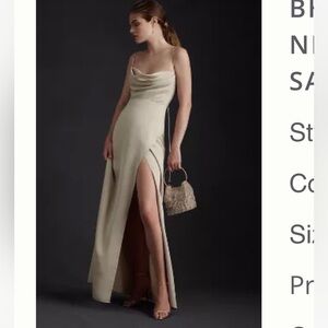 BHLDN champagne bridesmaid dress